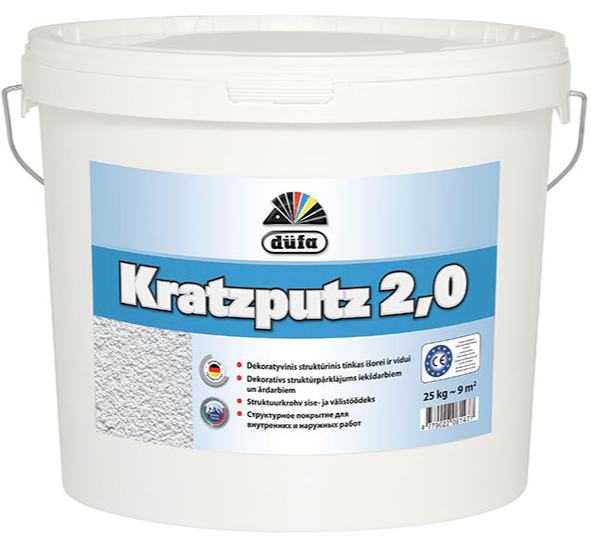 Struktūrapmetums Kratzputz (biezpiens) 25kg