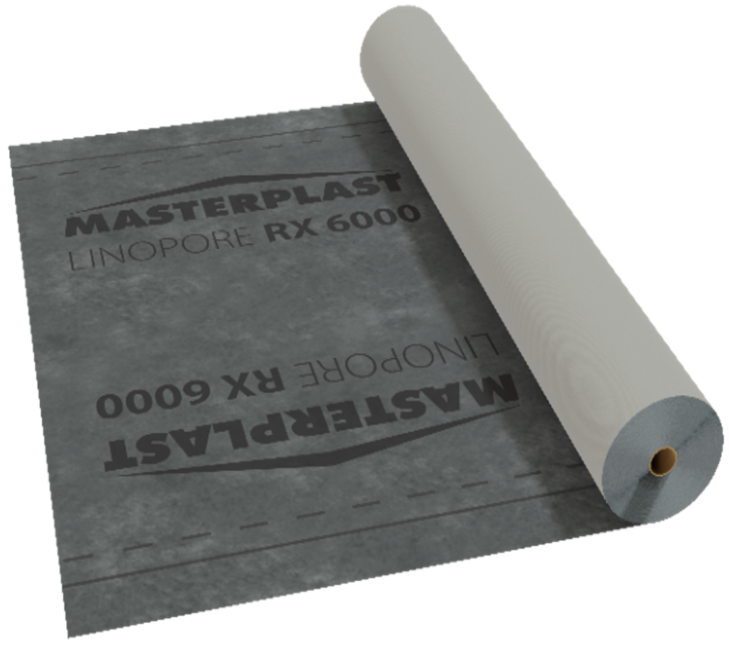 Membrāna MASTERMAX RX Linopore 6000+ ar līmlentu 150g/m2(75m2) 