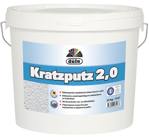 Struktūrapmetums Kratzputz (biezpiens) 25kg